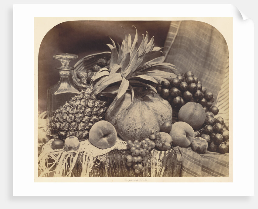 Still Life with Fruit and Decanter by Roger Fenton
