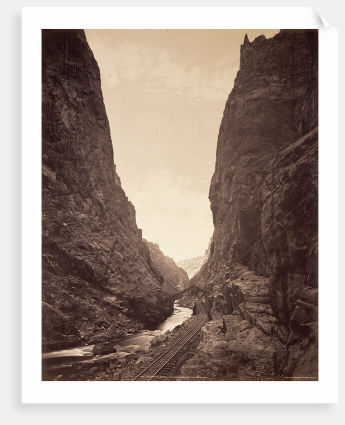 The Royal Gorge, Grand Cañon of the Arkansas by William Henry Jackson