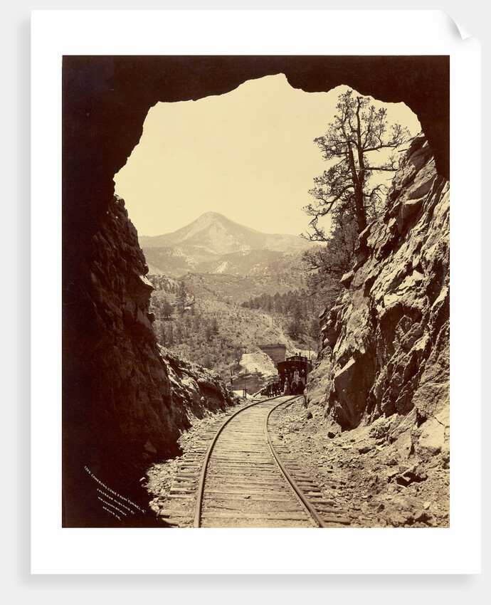 Cameron's Cone from Tunnel 4, Colorado Midland Railway by William Henry Jackson