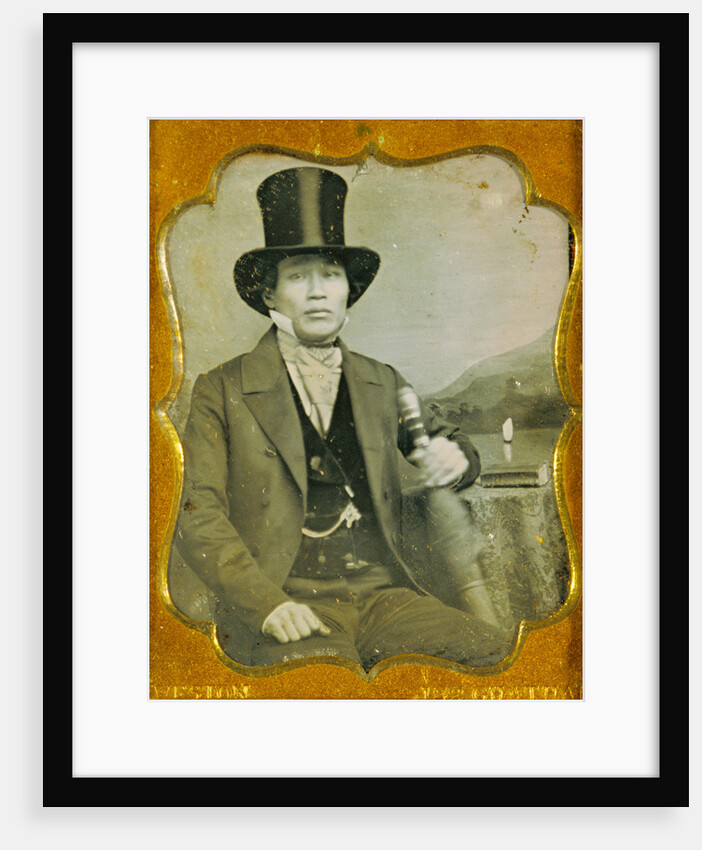 Portrait of an Asian Man in Top Hat by James P. Weston