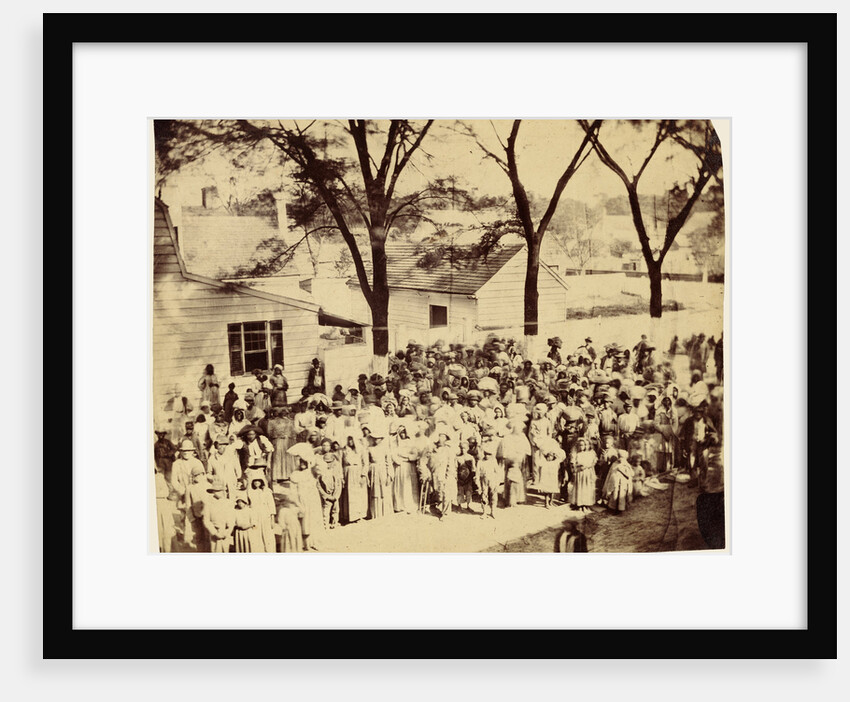 Slaves, J. J. Smith's Plantation, near Beaufort, South Carolina by Timothy H. O'Sullivan