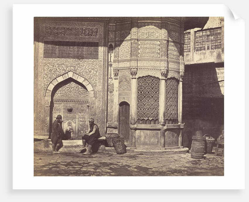 The Ancient Fountain by The Old Bridge by Felice Beato