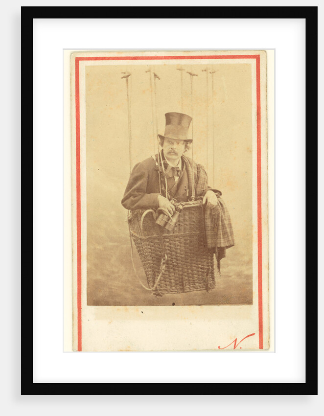 Felix Nadar in Gondola of a Balloon by Nadar [Gaspard Félix Tournachon]
