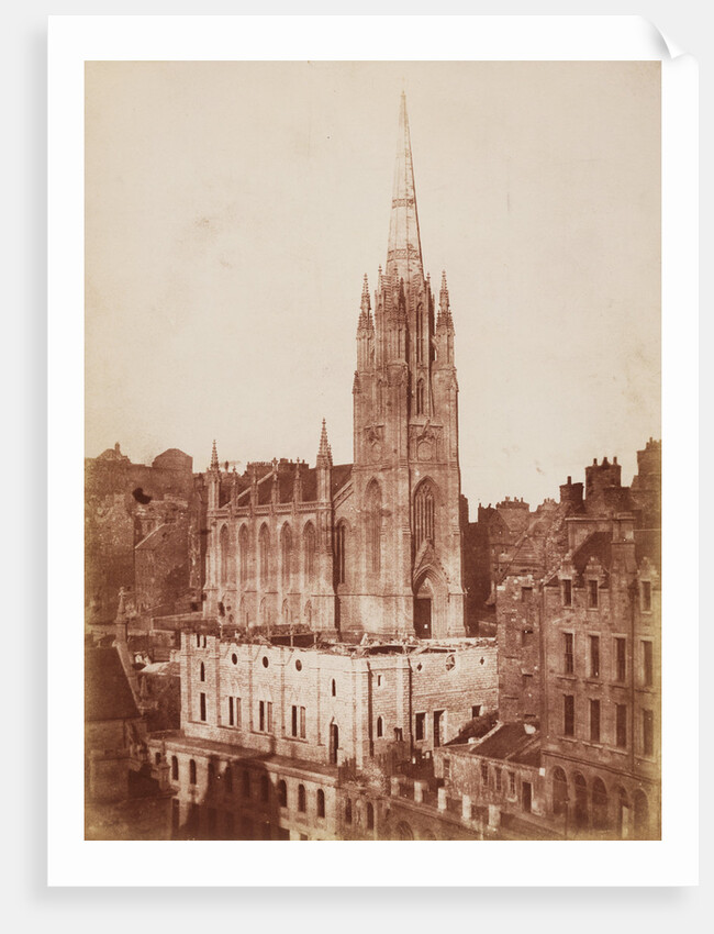 The General Assembly Hall of the Free Church, Edinburgh, during construction by Hill & Adamson