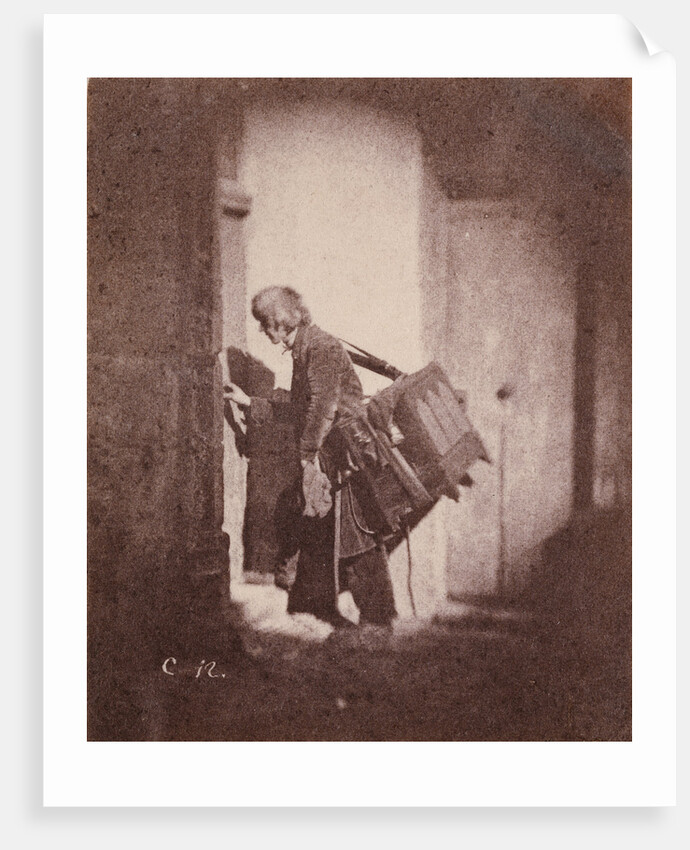 Organ Grinder at 21, quai Bourbon, Ile Saint-Louis, Paris by Charles Nègre