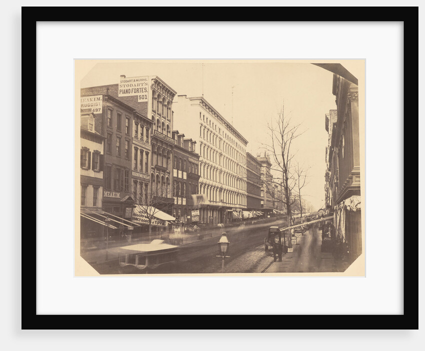 Broadway, looking north from Broome Street, New York by Silas A. Holmes