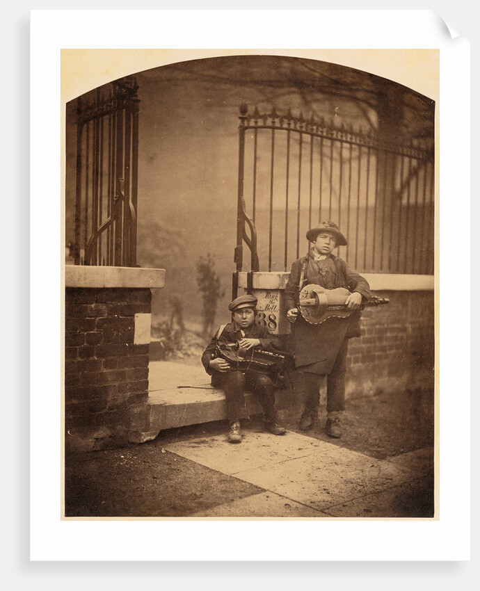 Les Petits Savoyards (Street Musicians) by Camille Silvy
