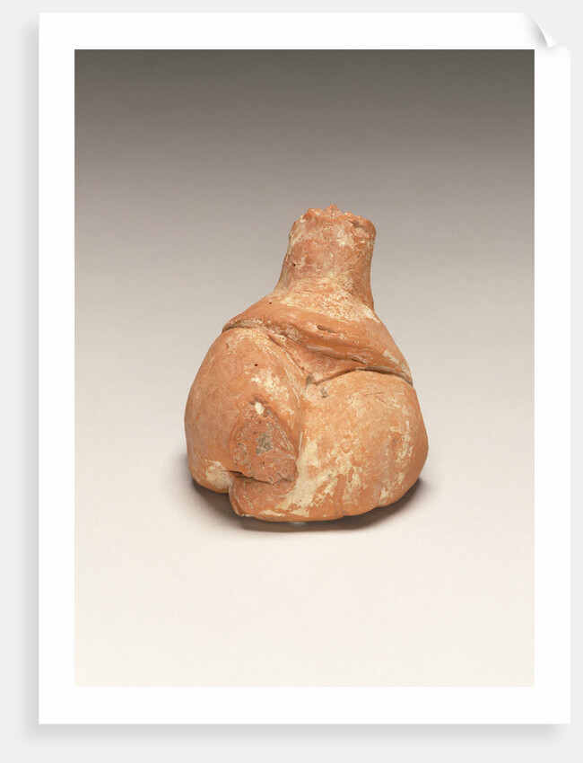Fragmentary Neolithic seated female figurine by Anonymous