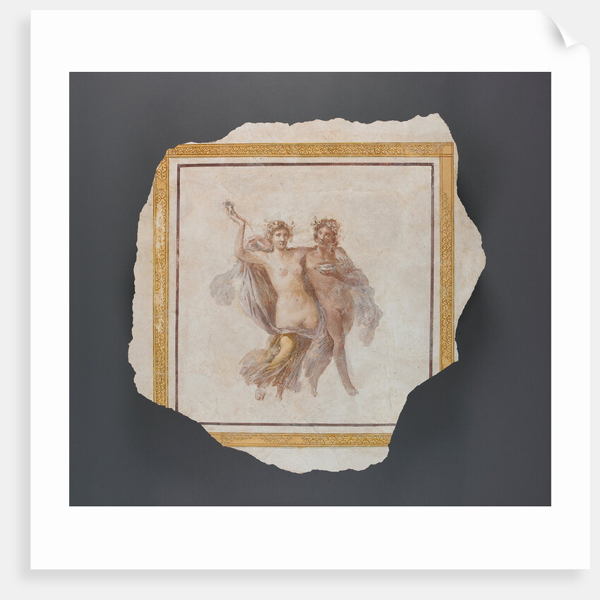 Fresco Panel Depicting Dionysos and Ariadne by Anonymous