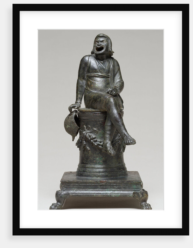 Thymiaterion in the Form of a Comic Actor Seated on an Altar and a Separate Theatrical Wig by Anonymous