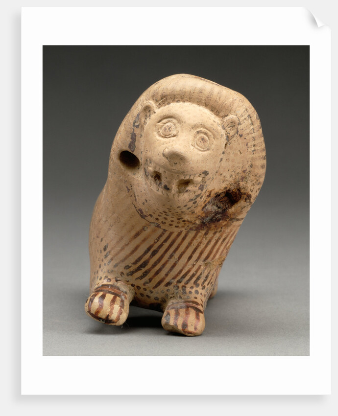 Rattle in the Shape of a Recumbent Lion by Anonymous