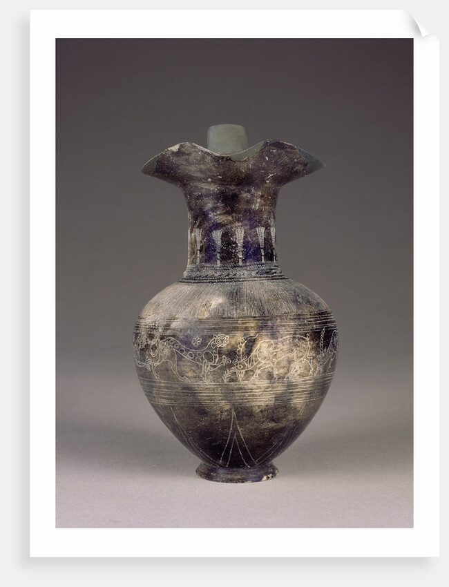 Bucchero Trefoil Oinochoe by Anonymous