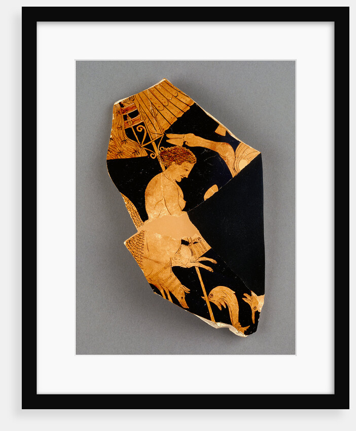 Fragment of an Apulian Red-Figure Bell Krater by Black Fury Group