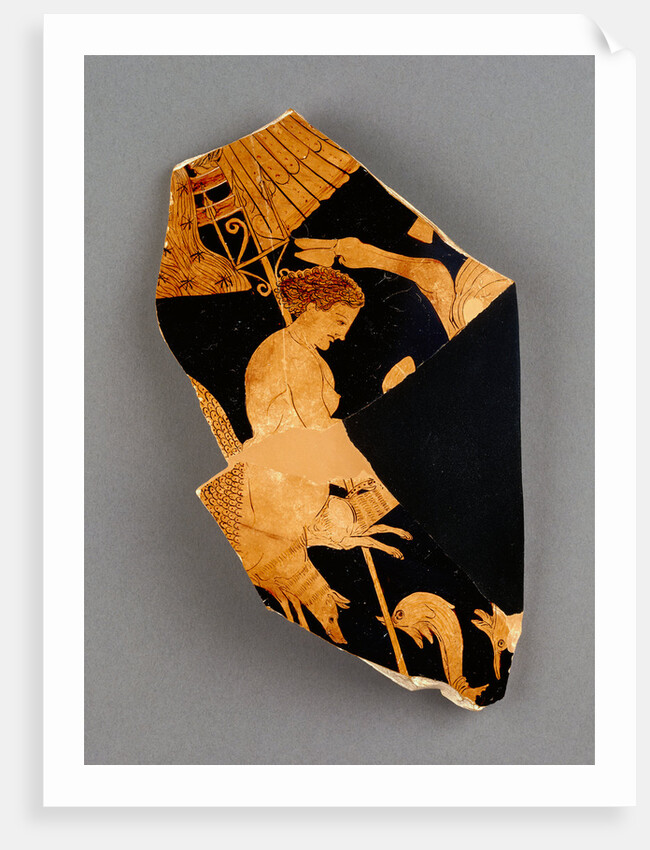 Fragment of an Apulian Red-Figure Bell Krater by Black Fury Group