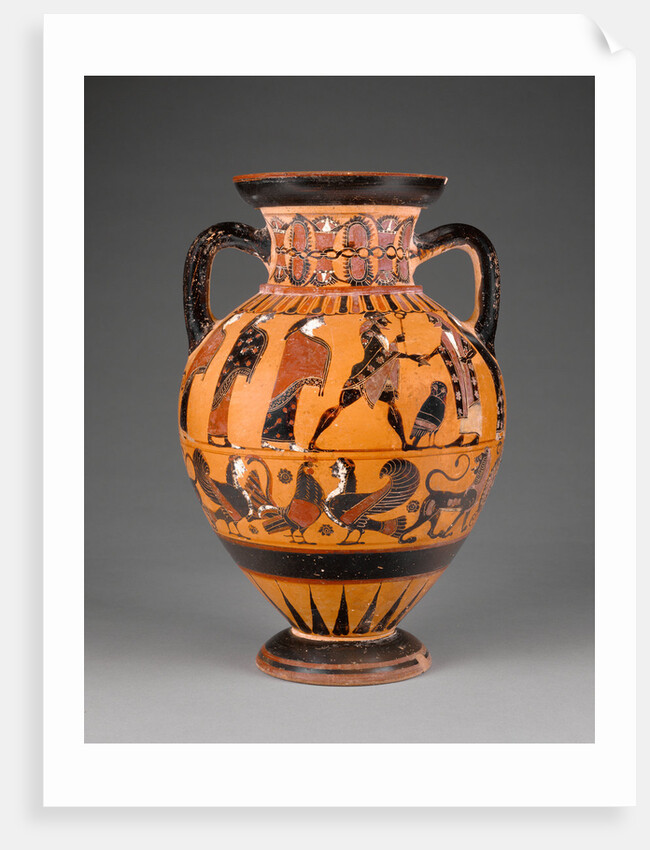 Euboean Black-Figure Neck Amphora by Anonymous