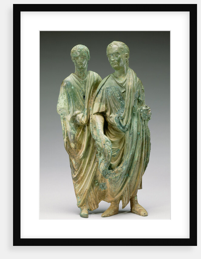 Relief Fragment of Two Men by Anonymous