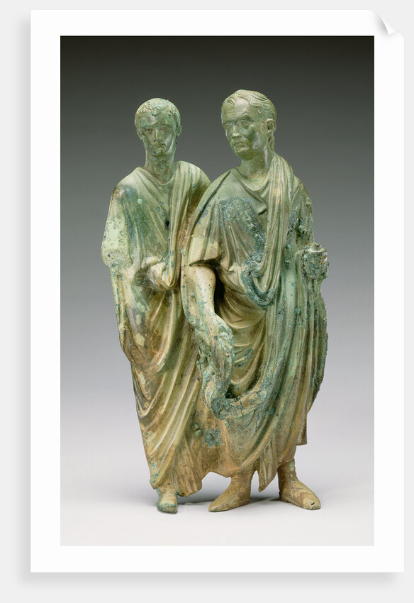 Relief Fragment of Two Men by Anonymous