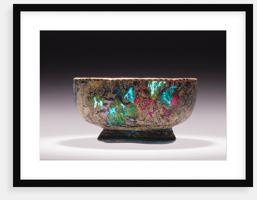 Mosaic Glass Footed Bowl by Anonymous