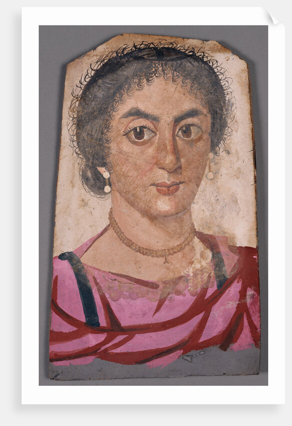 Mummy Portrait of a Young Woman by Anonymous