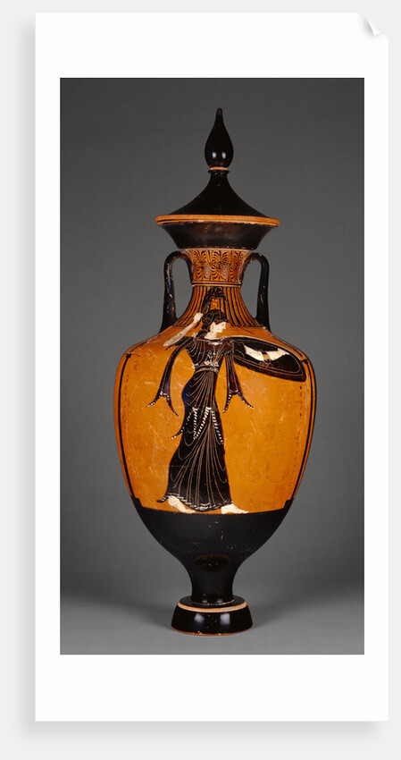 Attic Panathenaic Amphora with Lid by the Marsyas Painter
