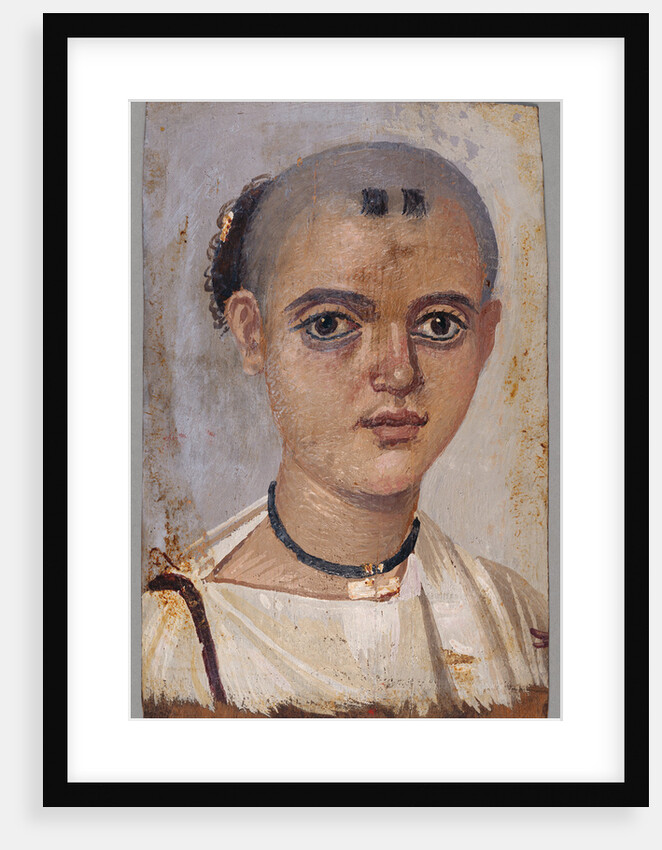 Mummy Portrait of a Youth by Anonymous