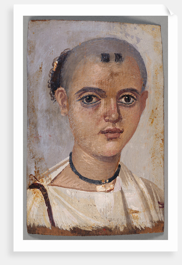 Mummy Portrait of a Youth by Anonymous
