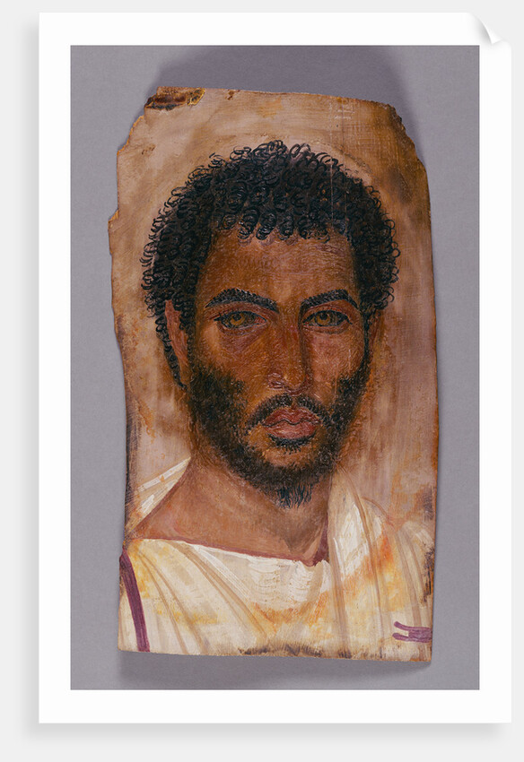 Mummy Portrait of a Bearded Man by Anonymous