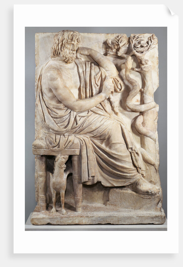 Grave Naiskos of a Seated Man by Anonymous