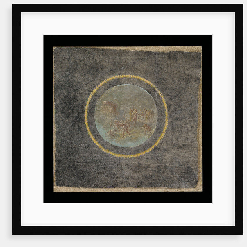Fresco Fragment with Herakles and Hesione by Anonymous