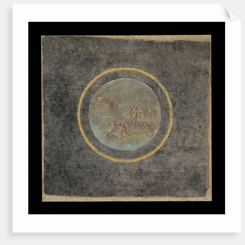 Fresco Fragment with Herakles and Hesione by Anonymous