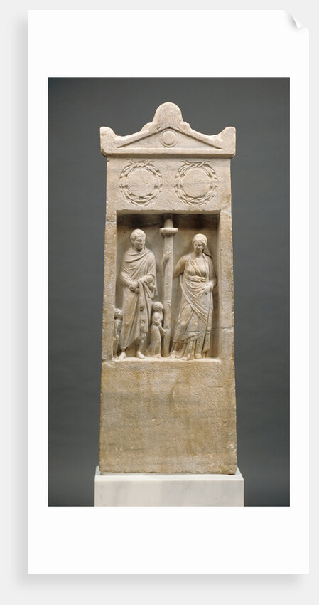 Grave Stele of Herophanta and Posideos by Anonymous