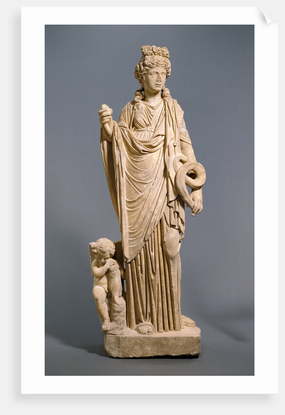 Statue of Aphrodite - Hygieia with Eros by Anonymous