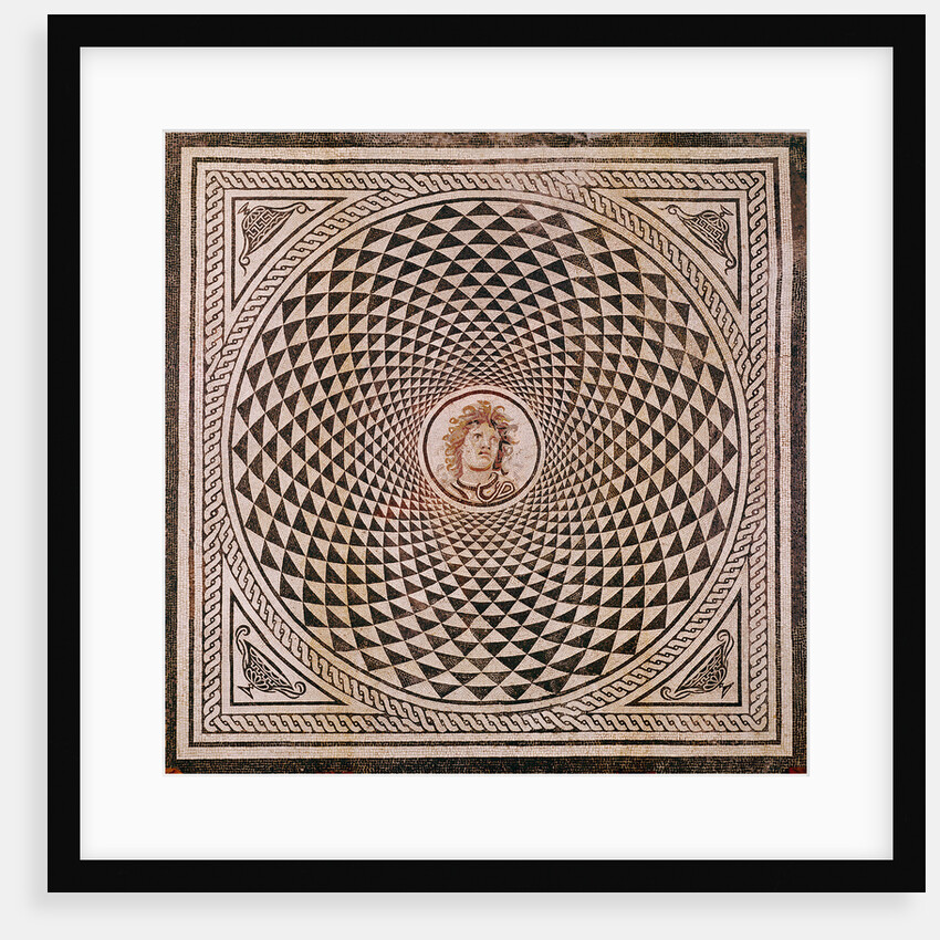 Mosaic Floor with Head of Medusa by Anonymous