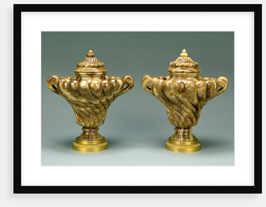 Pair of Lidded Vases by Anonymous