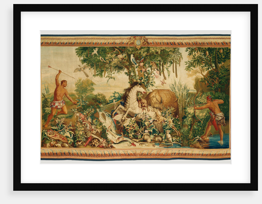 Tapestry: Le Cheval rayé from Les Anciennes Indes Series by Woven at Gobelins Manufactory