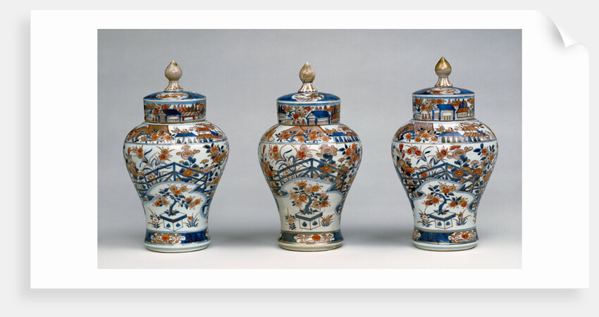 Garniture of Three Vases by Anonymous