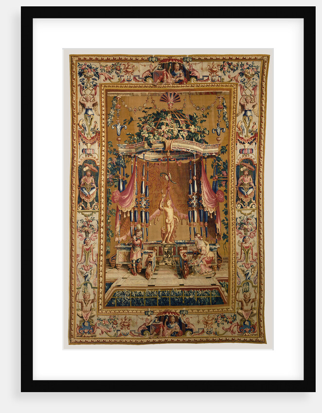 Tapestry: L'Offrand à Bacchus from Les Grotesques Series by Anonymous