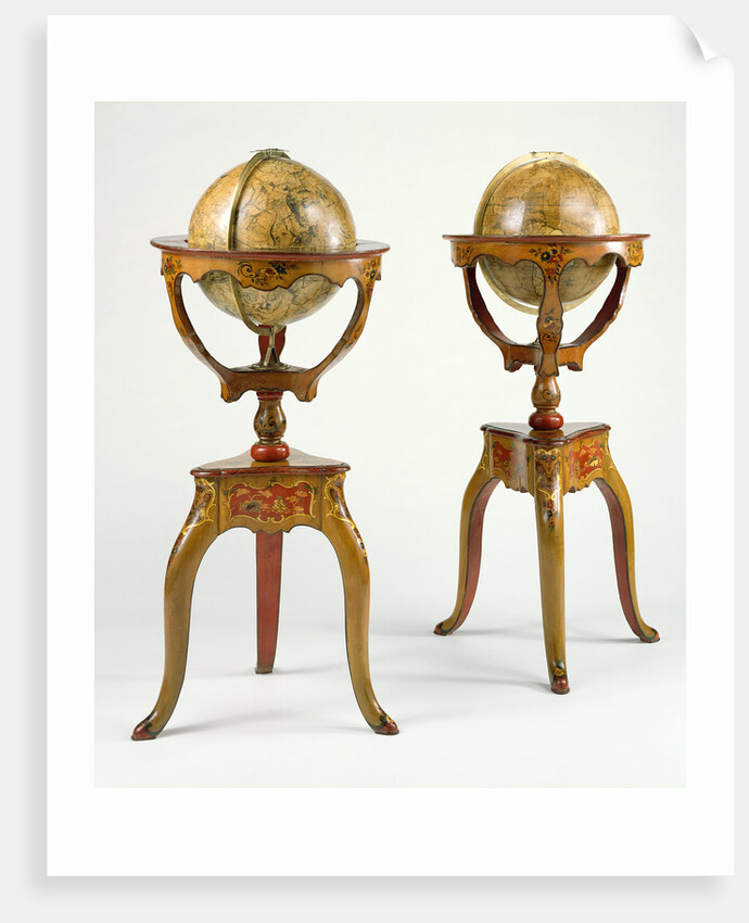 Pair of Globes by Jean-Antoine Nollet