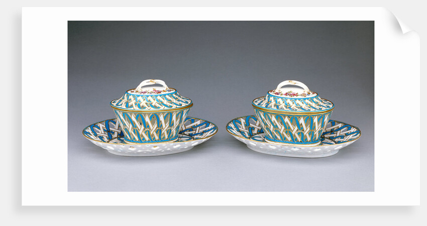 Pair of Lidded Chestnut Bowls (marronnières à ozier) by François-Firmin Dufresne