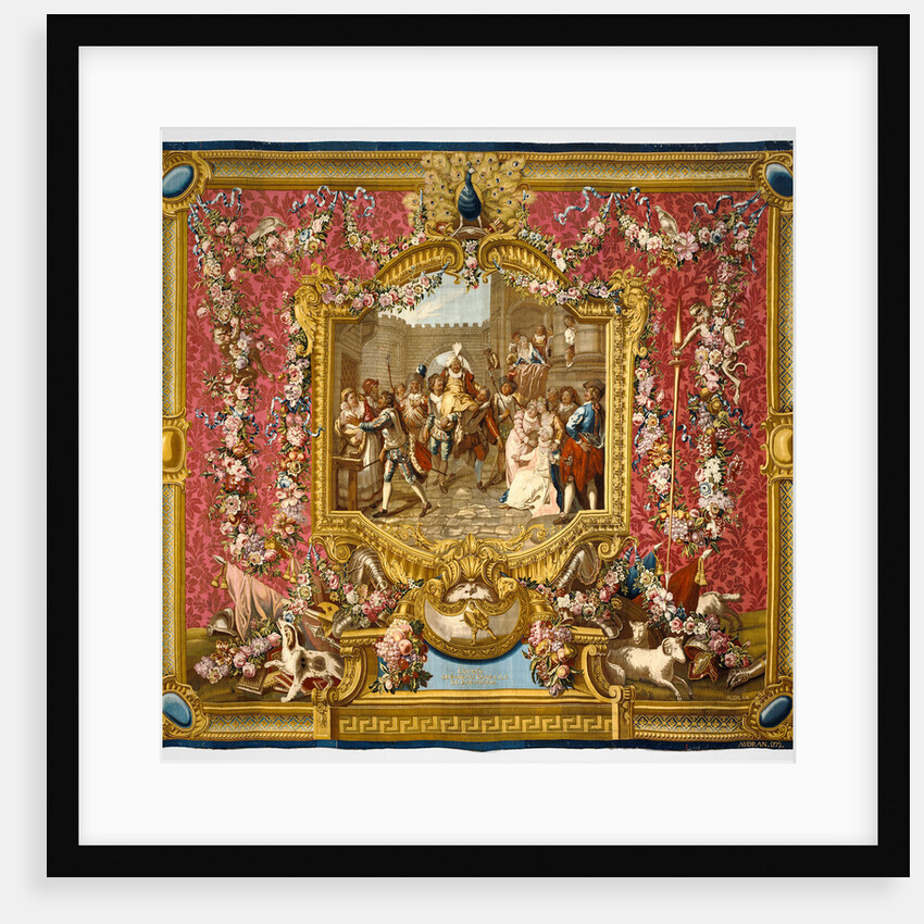Tapestry: L'Entrée de Sancho dans l'Ile de Barataria, from L'Histoire de don Quichotte Series by Woven at the Gobelins Manufactory