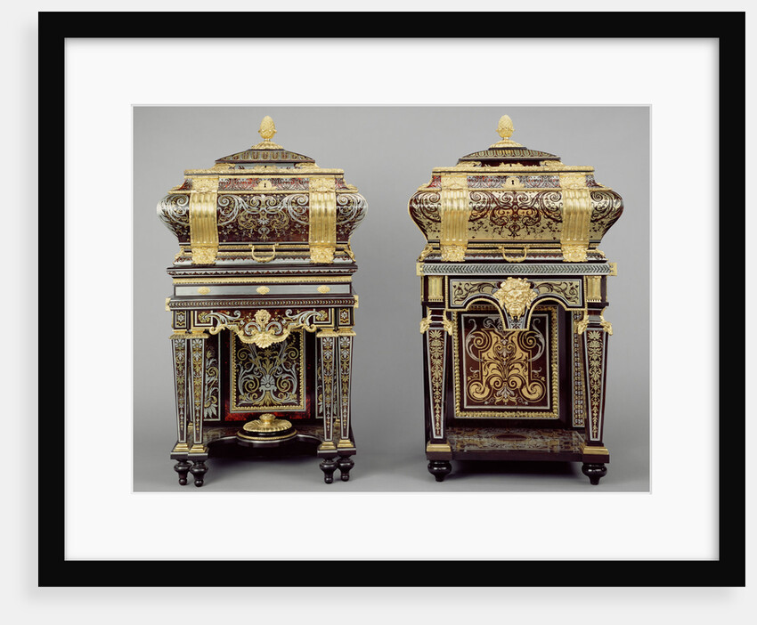 Two Coffers on Stands by André-Charles Boulle