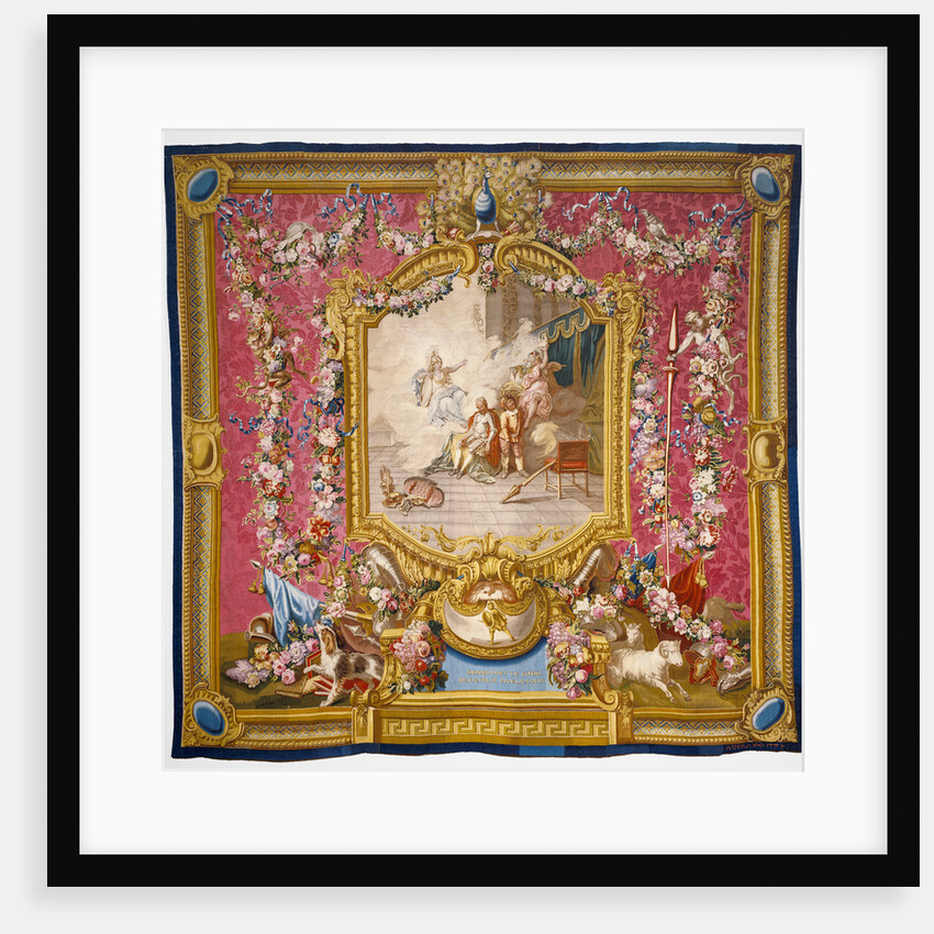 Tapestry: Don Quichotte guéri de sa folie par la sagesse, from L'Histoire de don Quichotte Series by Woven at the Gobelins Manufactory