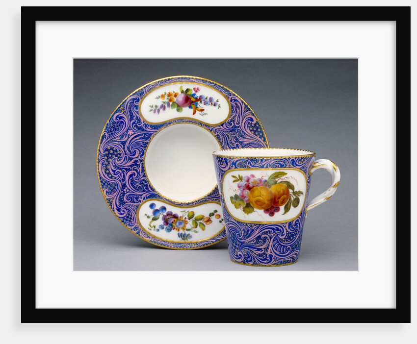 Cup and Saucer (gobelet et soucoupe enfoncé, première grandeur) by Sèvres Manufactory