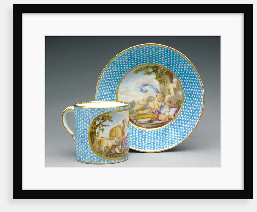 Cup and Saucer (gobelet litron et soucoupe, deuxième grandeur) by Etienne-Jean Chabry fils