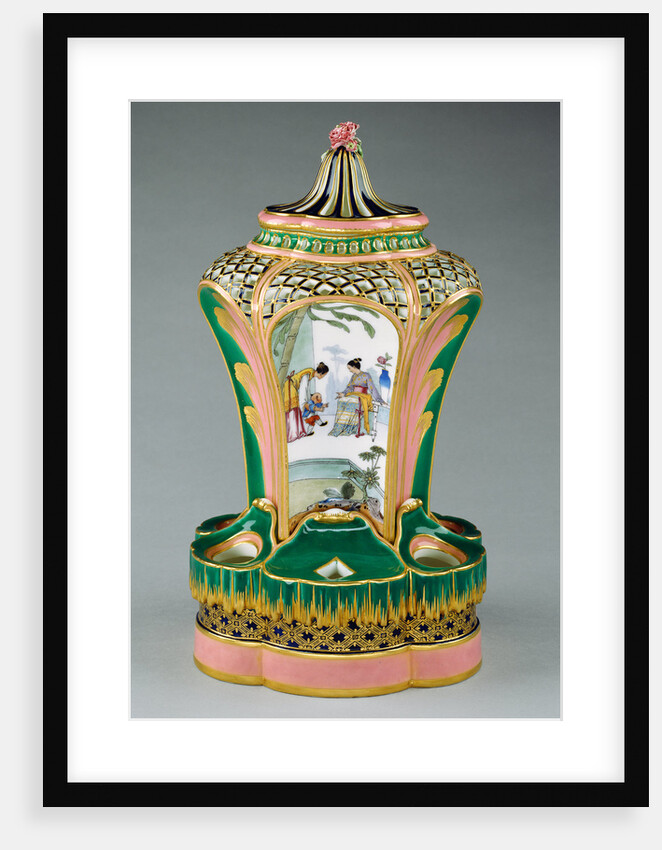 Vase (pot-pourri fontaine ou à dauphin) by Charles-Nicolas Dodin