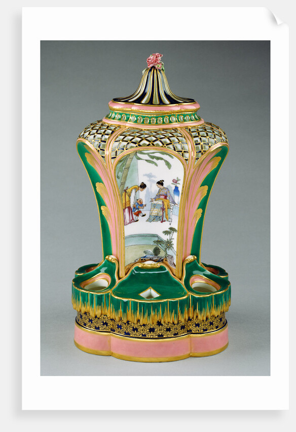 Vase (pot-pourri fontaine ou à dauphin) by Charles-Nicolas Dodin