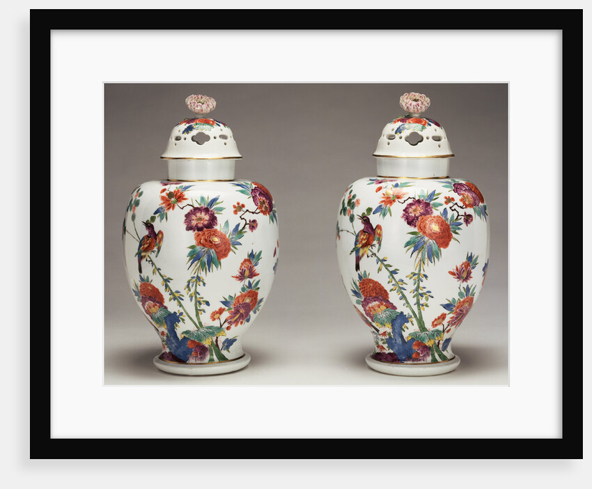 Pair of Lidded Vases by Meissen Porcelain Manufactory