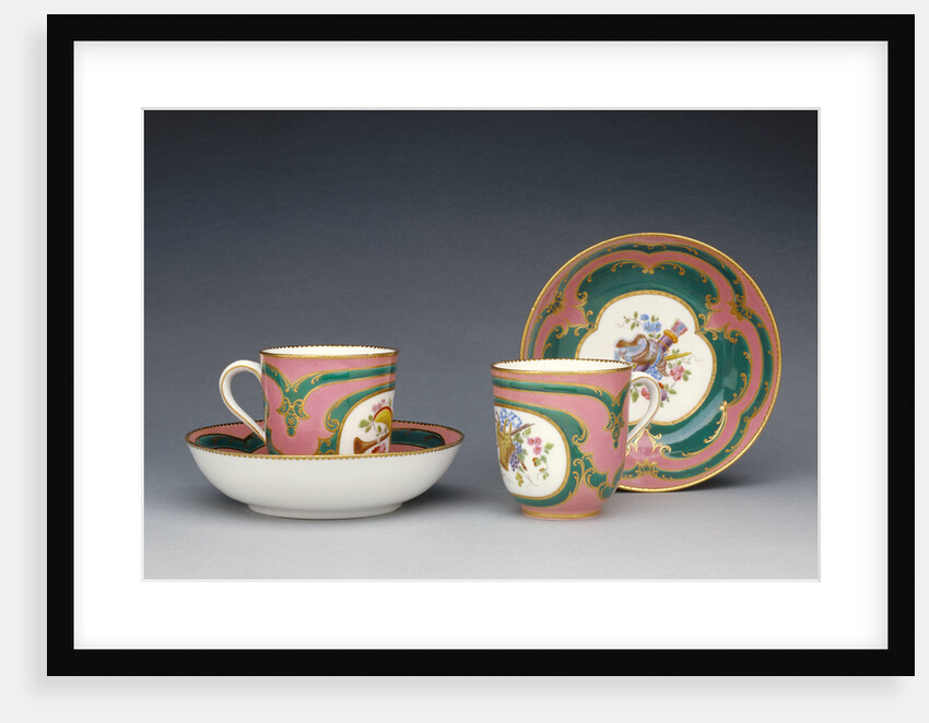 Pair of Cups and Saucers (gobelets Calabre et soucoupes) by Charles Buteux père