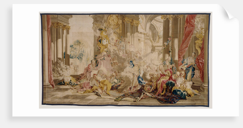 Tapestry: Psyche at Cupid's Palace by Anonymous