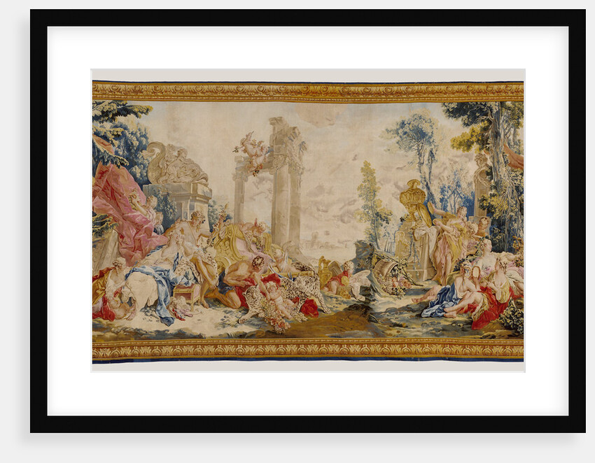 Tapestry: Bacchus et Arainne, Bacchus changé en raisin, from The Loves of the Gods Series by Anonymous